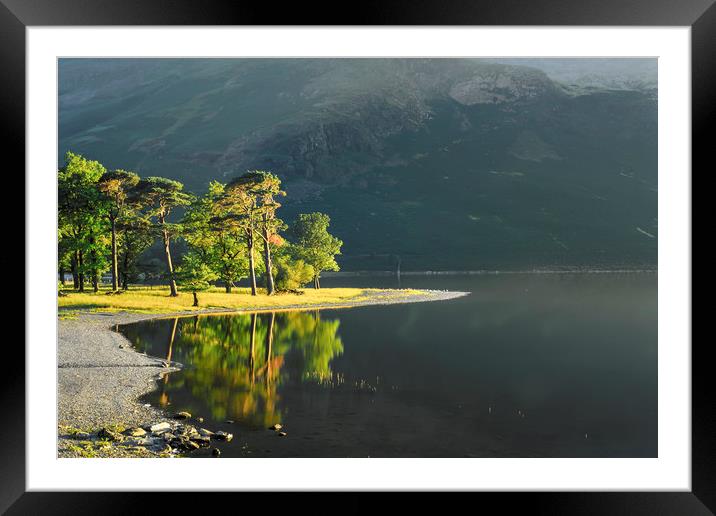 BUTTERMERE  LAKE DISTRICT CUMBRIA  ENGLAND  Framed Mounted Print by Philip Enticknap