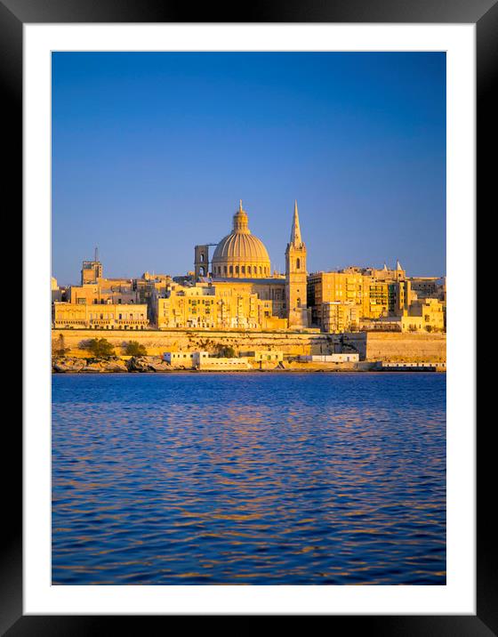 VALLETTA, MALTA. Framed Mounted Print by Philip Enticknap