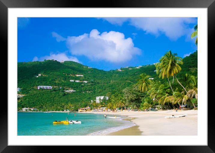 Cane Garden Bay ,Tortola BVI , Caribbean  Framed Mounted Print by Philip Enticknap