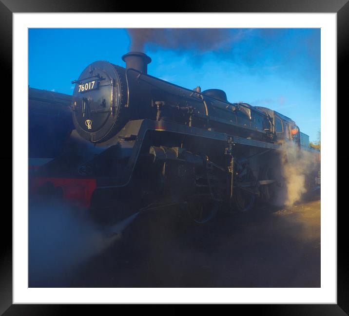 The  Power of Steam Colour Framed Mounted Print by Philip Enticknap