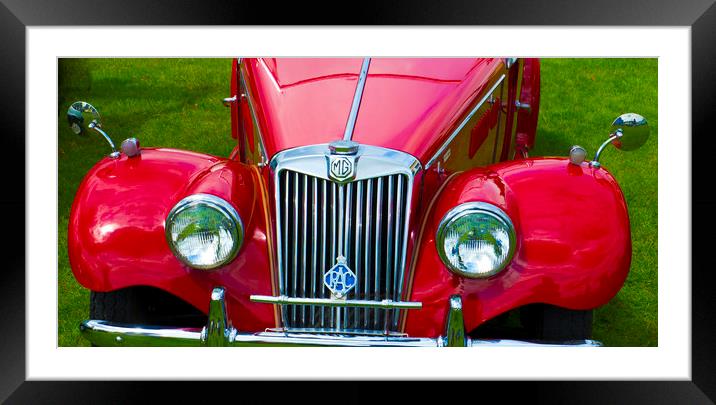 MG TF Classic Car  Framed Mounted Print by Philip Enticknap