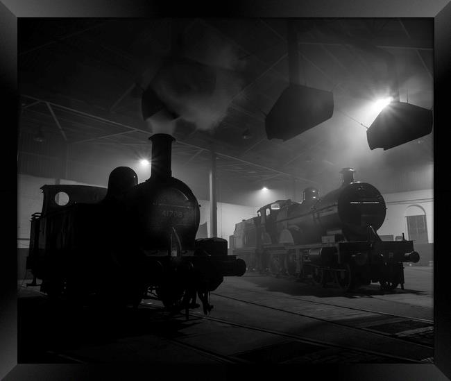 Barrow Hill Roundhouse ,Steam Locomotives Framed Print by Philip Enticknap