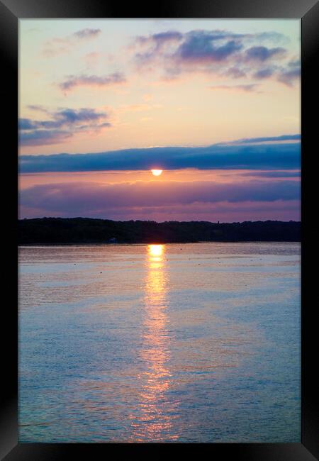 Sunset Wootton Creek Isle of Wight  Framed Print by Philip Enticknap