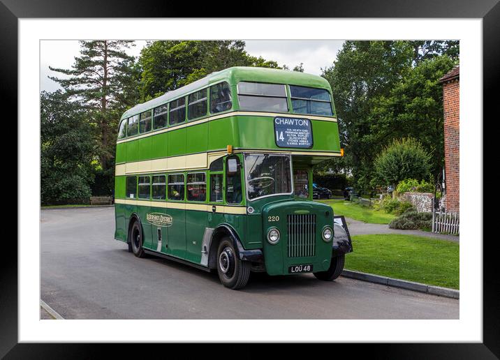 Vintage Aldershot & District Bus  Framed Mounted Print by Philip Enticknap