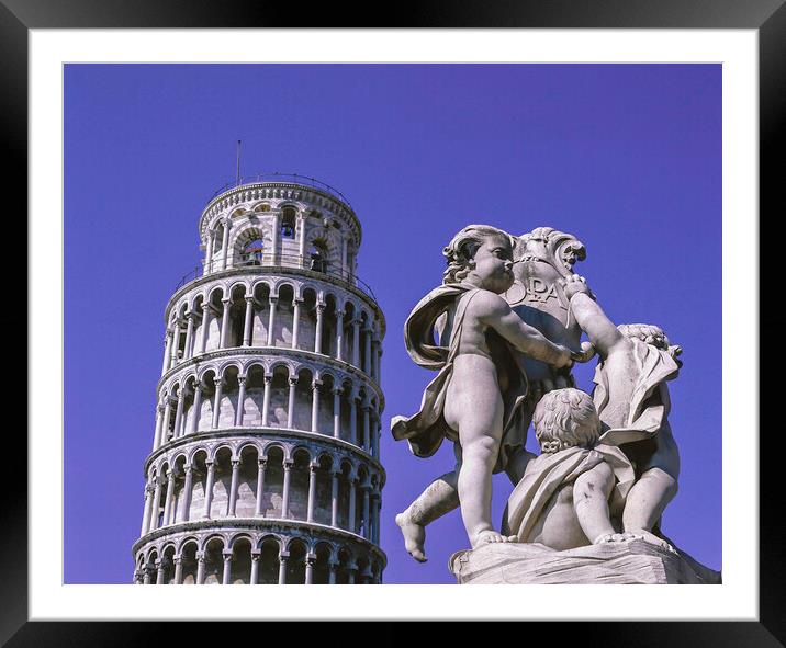 Leaning Tower of Pisa  Framed Mounted Print by Philip Enticknap