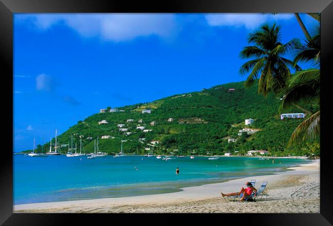 Cane Garden Bay ,Tortola BVI , Caribbean  Framed Print by Philip Enticknap