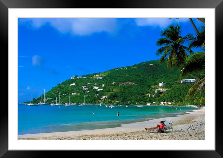 Cane Garden Bay ,Tortola BVI , Caribbean  Framed Mounted Print by Philip Enticknap
