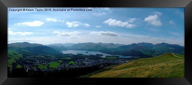  central fells from latrigg Framed Print by Adam Taylor