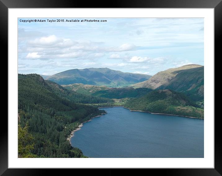  Blencathra over Thirlmere, lake district Framed Mounted Print by Adam Taylor