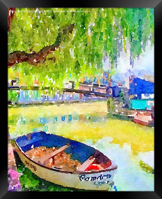 Camden Town in Summer Framed Print by Zahra Majid
