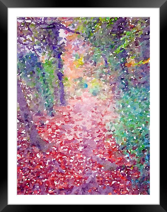 Painted in Waterlogue Framed Mounted Print by Zahra Majid