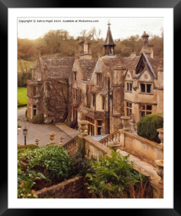 Castle Combe Dream Framed Mounted Print by Zahra Majid