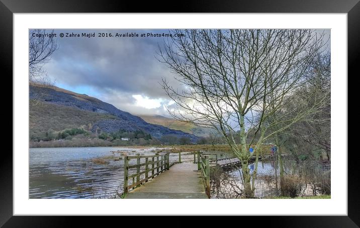 Gorgeous Wales on a gloomy winter afternoon Framed Mounted Print by Zahra Majid