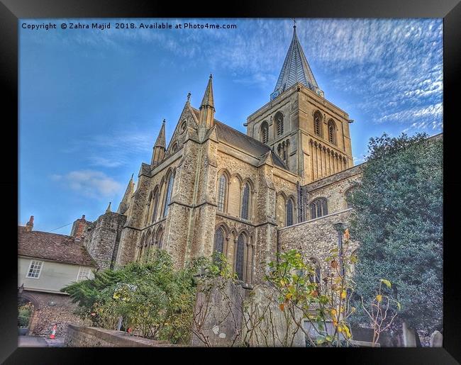 Rochester Cathedral 2 Framed Print by Zahra Majid