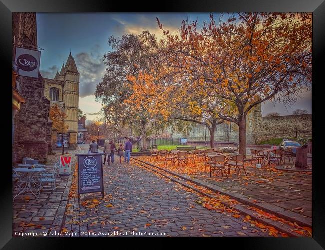 Autumn in Dickens Medway Framed Print by Zahra Majid