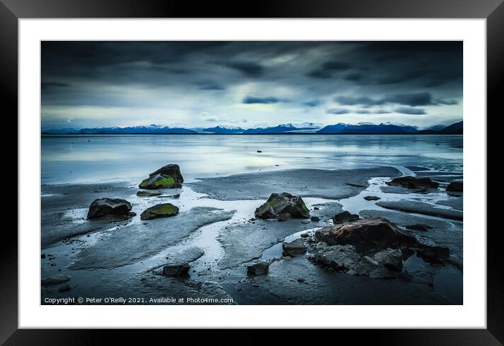 Icelandic Beach Framed Mounted Print by Peter O'Reilly
