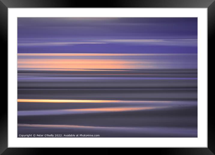 Burghead Sunset Framed Mounted Print by Peter O'Reilly