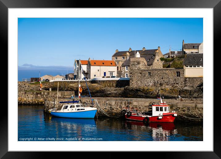 Portsoy Harbour, Aberdeenshire Framed Mounted Print by Peter O'Reilly