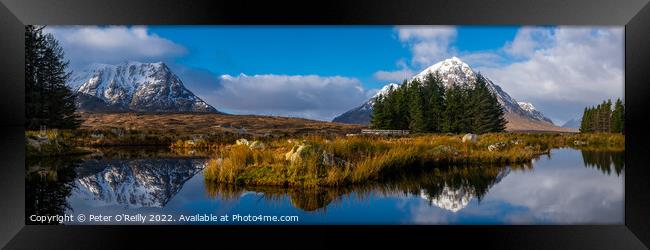 Meall a'Bhuiridh and Buachaille Etive Mor, Glen Coe Framed Print by Peter O'Reilly