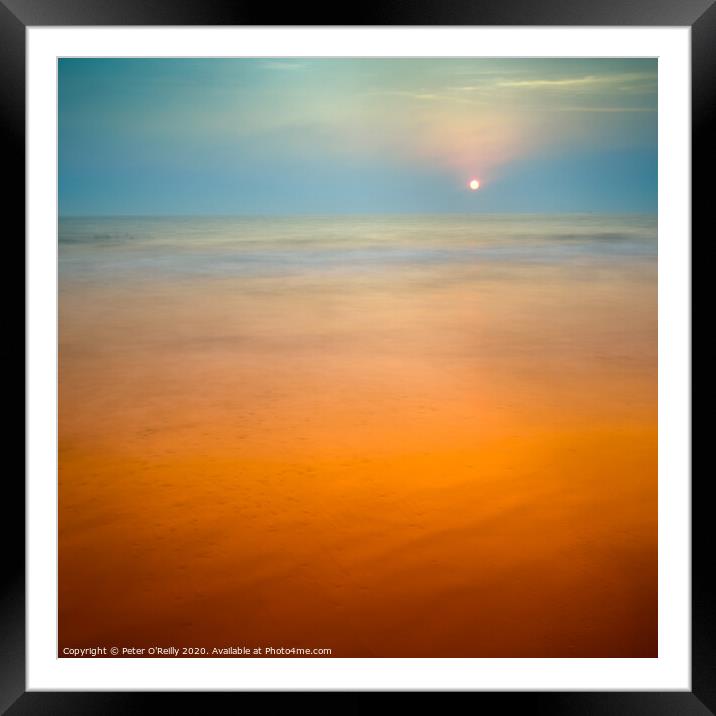 Indian Sunset Framed Mounted Print by Peter O'Reilly