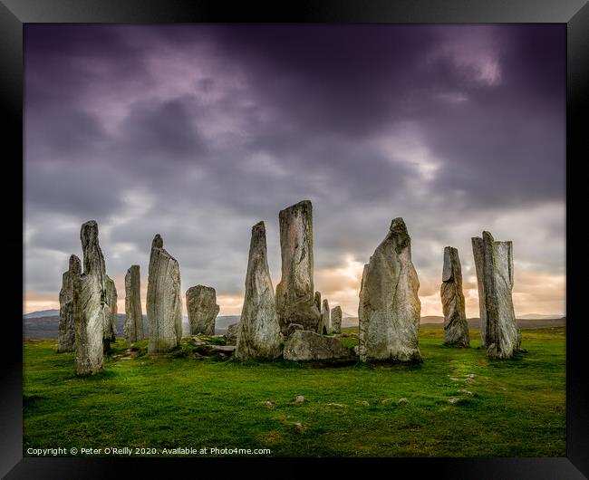 Callanish Standing Stones Framed Print by Peter O'Reilly