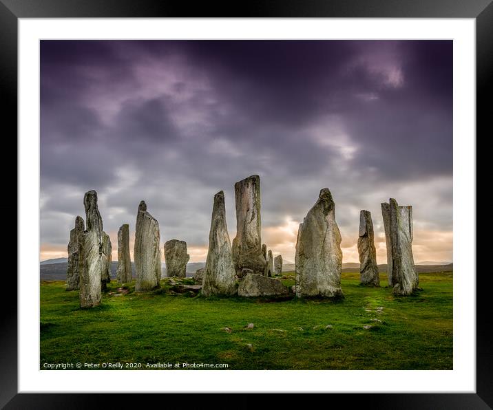 Callanish Standing Stones Framed Mounted Print by Peter O'Reilly