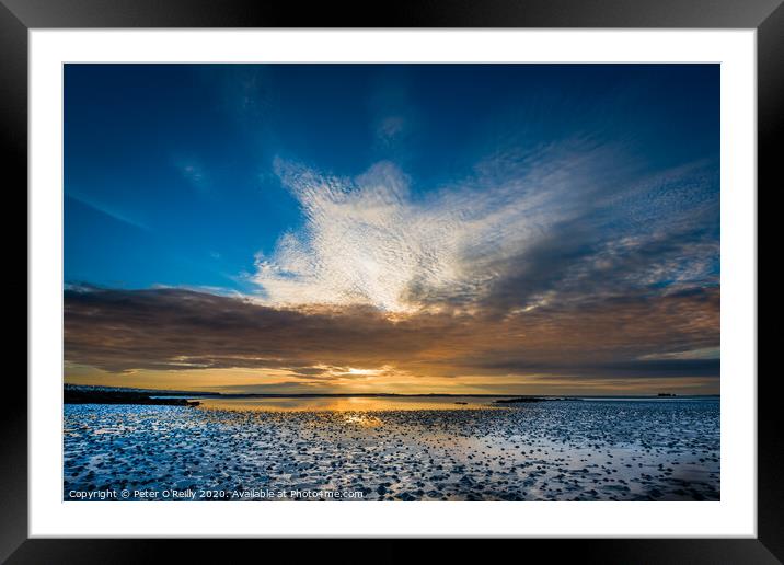 Benbecula Sunset Framed Mounted Print by Peter O'Reilly
