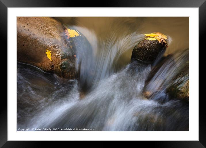 River Rocks, Zion National Park Framed Mounted Print by Peter O'Reilly