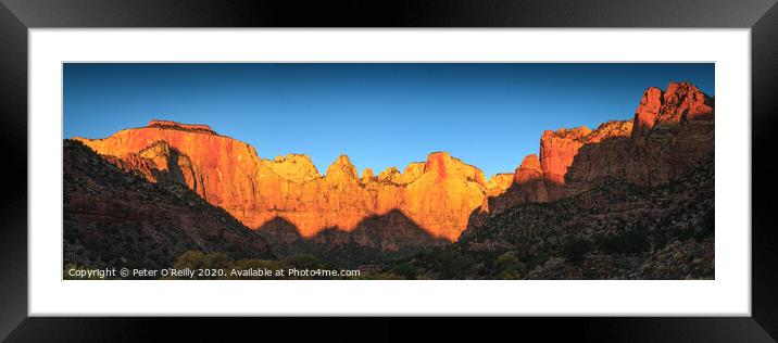First Light, Great Streaked Wall Framed Mounted Print by Peter O'Reilly