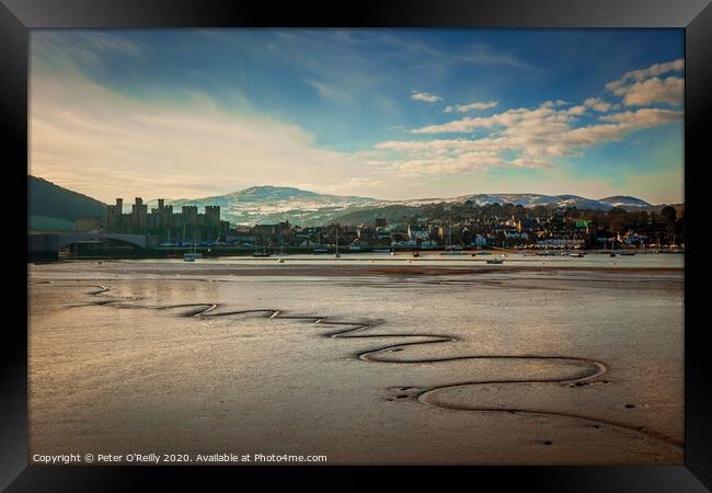 Conwy Estuary, Low Tide Framed Print by Peter O'Reilly