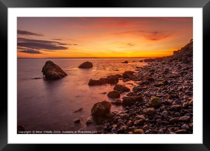 Sunset - West Shore, Llandudno Framed Mounted Print by Peter O'Reilly