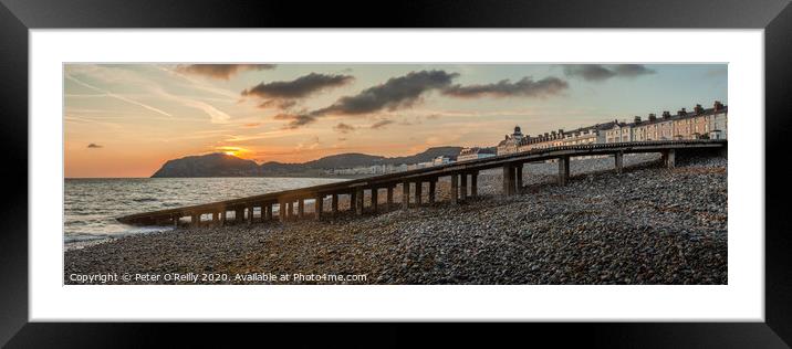 North Shore & Little Orme, Llandudno Framed Mounted Print by Peter O'Reilly
