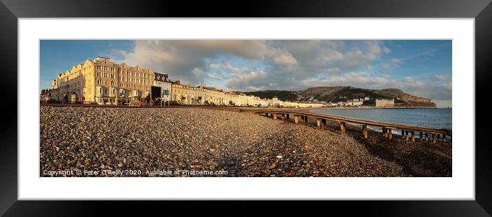 Llandudno Promenade and the Great Orme Framed Mounted Print by Peter O'Reilly