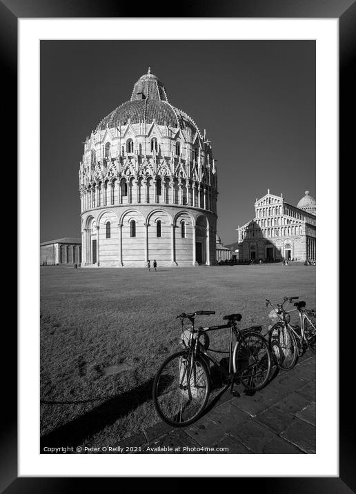 The Baptistry and Cathedral, Pisa Framed Mounted Print by Peter O'Reilly