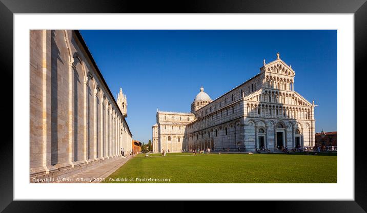 Piazza dei Miracoli, Pisa Framed Mounted Print by Peter O'Reilly