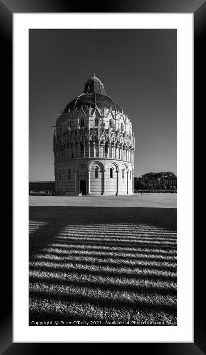 The Baptistry, Pisa Framed Mounted Print by Peter O'Reilly
