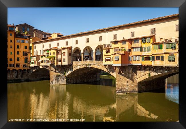 Ponte Vecchio, Florence Framed Print by Peter O'Reilly