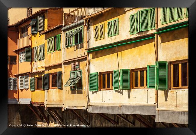 Ponte Vecchio, Florence Framed Print by Peter O'Reilly