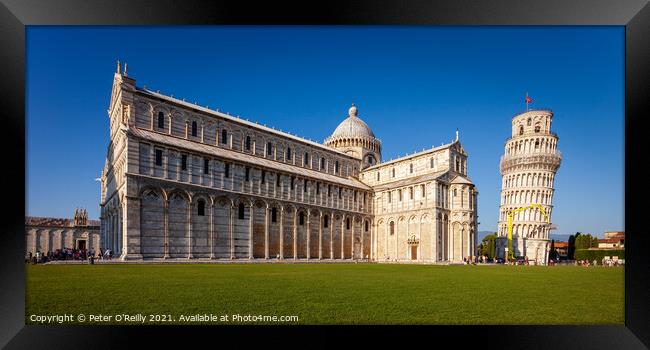 The Cathedral and Leaning Tower, Pisa Framed Print by Peter O'Reilly