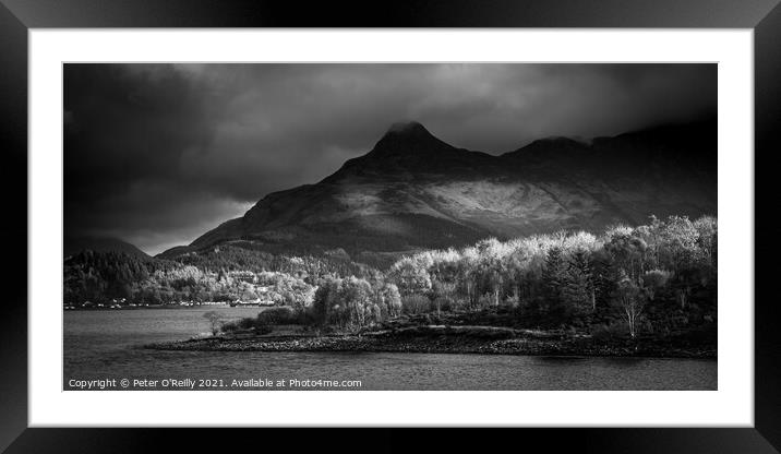 Gathering Storm, Glen Coe Framed Mounted Print by Peter O'Reilly