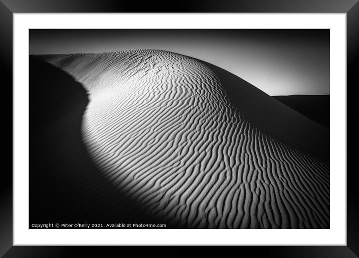 Desert Light #3 Framed Mounted Print by Peter O'Reilly