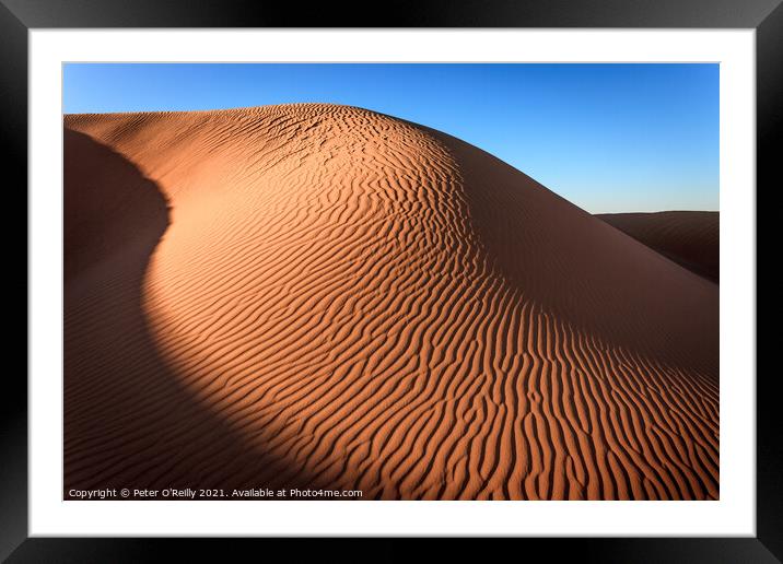 Desert Sunrise #4 Framed Mounted Print by Peter O'Reilly