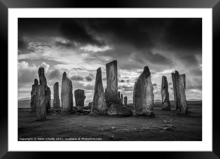 Callanish Standing Stones Framed Mounted Print by Peter O'Reilly