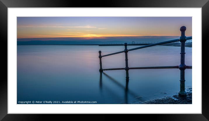 Marine Lake Sunset, West Kirby Framed Mounted Print by Peter O'Reilly