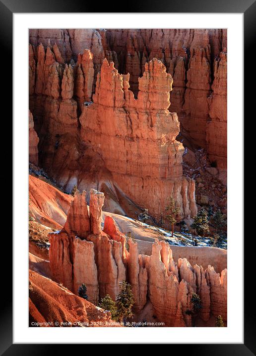 Sunrise at Bryce Canyon #4 Framed Mounted Print by Peter O'Reilly