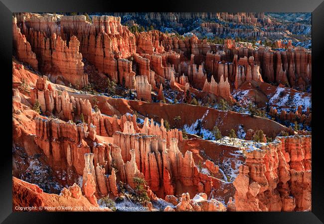 Sunrise at Bryce Canyon #6 Framed Print by Peter O'Reilly