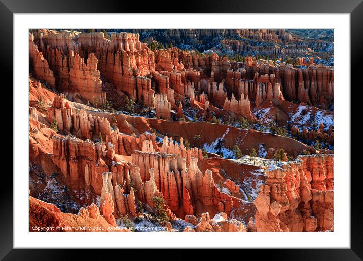 Sunrise at Bryce Canyon #6 Framed Mounted Print by Peter O'Reilly