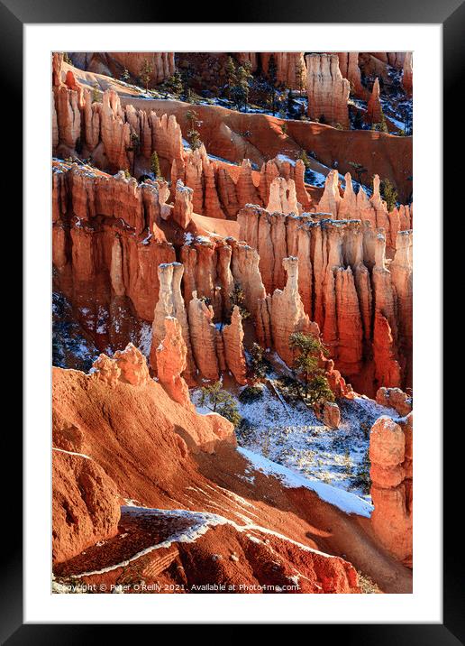 Sunrise at Bryce Canyon #5 Framed Mounted Print by Peter O'Reilly