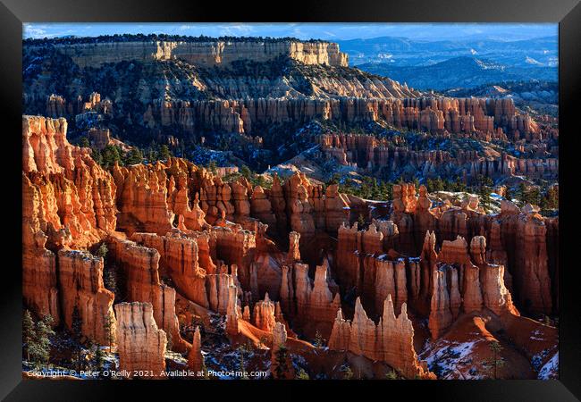 Bryce Canyon Hoodoos Framed Print by Peter O'Reilly