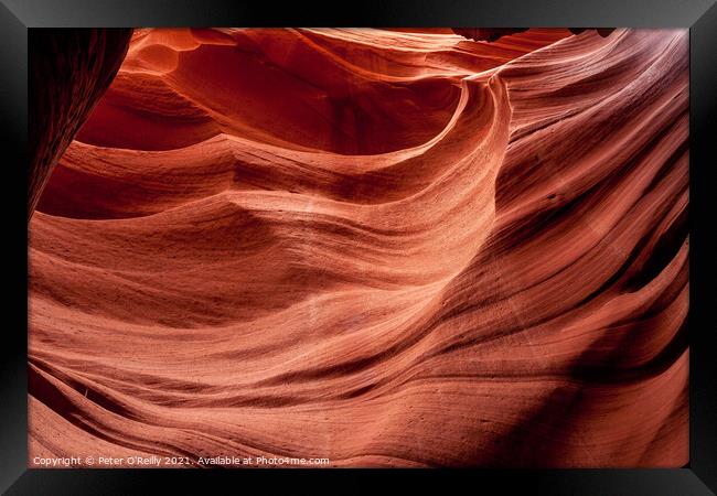 Antelope Canyon Colours #2 Framed Print by Peter O'Reilly